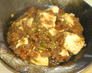 トマト入りエゾ鹿ミンチのマーボー豆腐